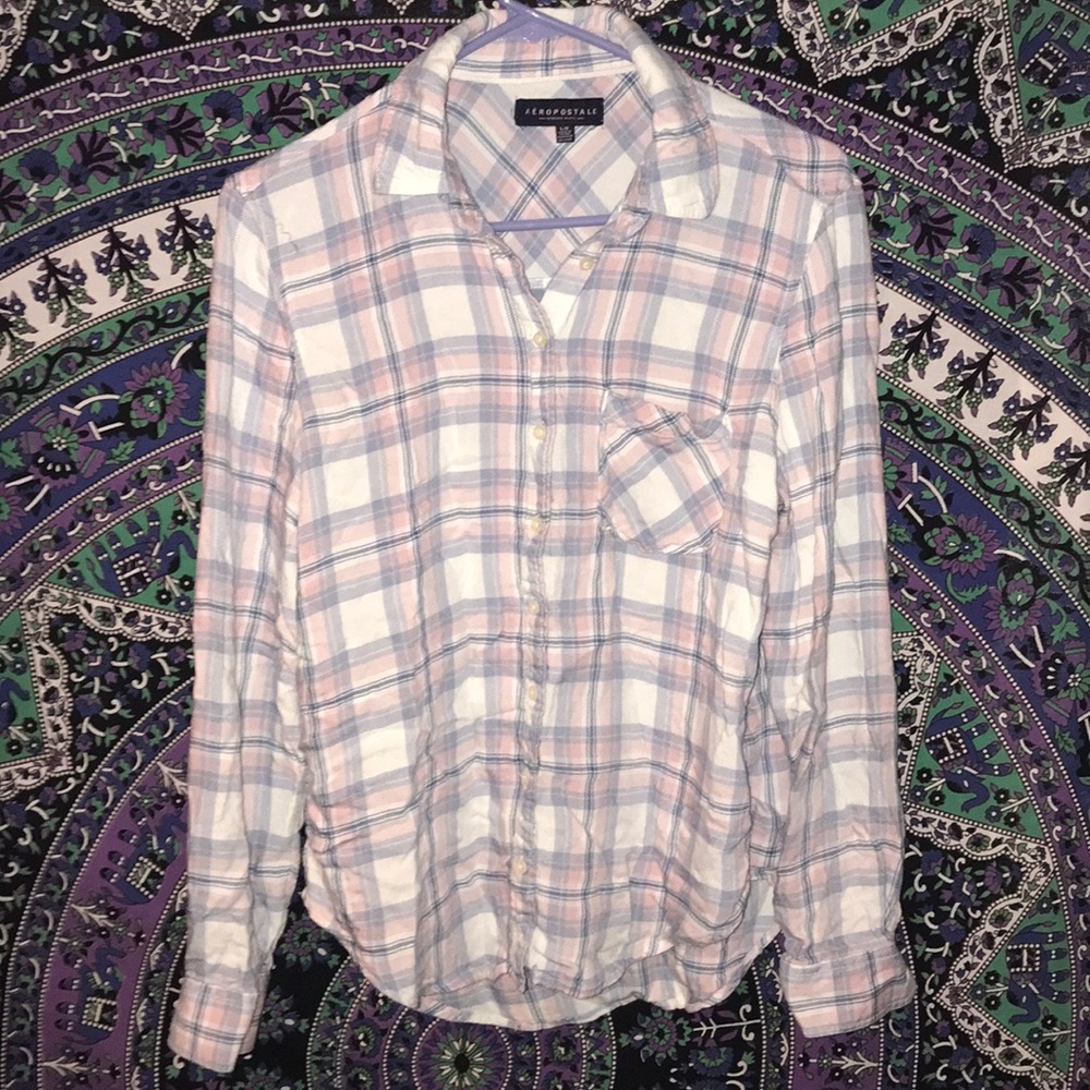 Plaid long sleeve shirt